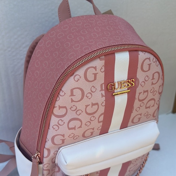 New GUESS Ella Faux-Leather Backpack - Picture 3 of 7